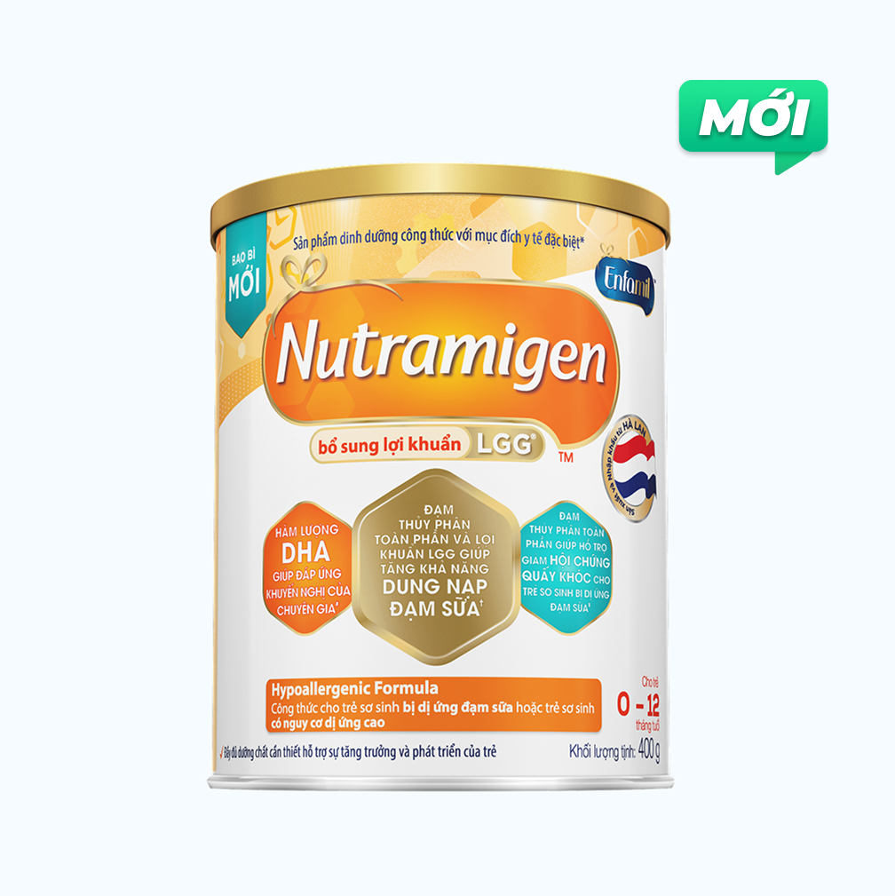 Sữa bột dinh dưỡng Enfamil Nutramigen cho trẻ dị ứng đạm sữa 0- 12 Tháng (Lon 400g)