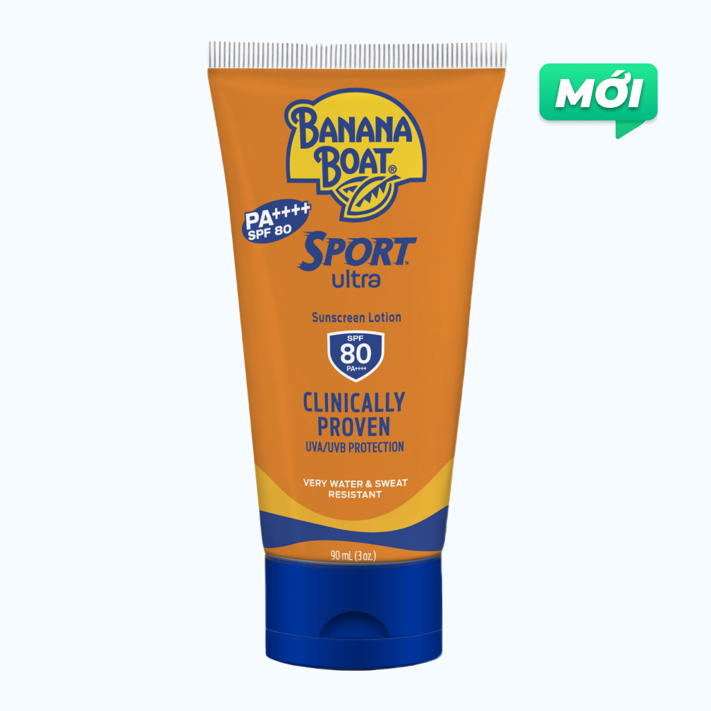 Kem Chống Nắng Thể Thao BANANA BOAT bảo vệ da dưới nắng gắt (Tuýp 90ml)