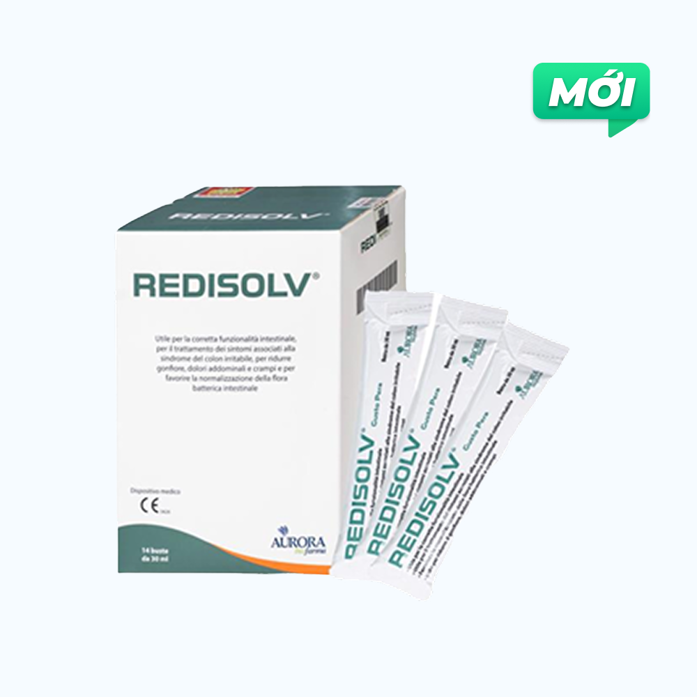 Gel Redisolv Aurora giảm chướng bụng, đau bụng (Hộp 14 gói)