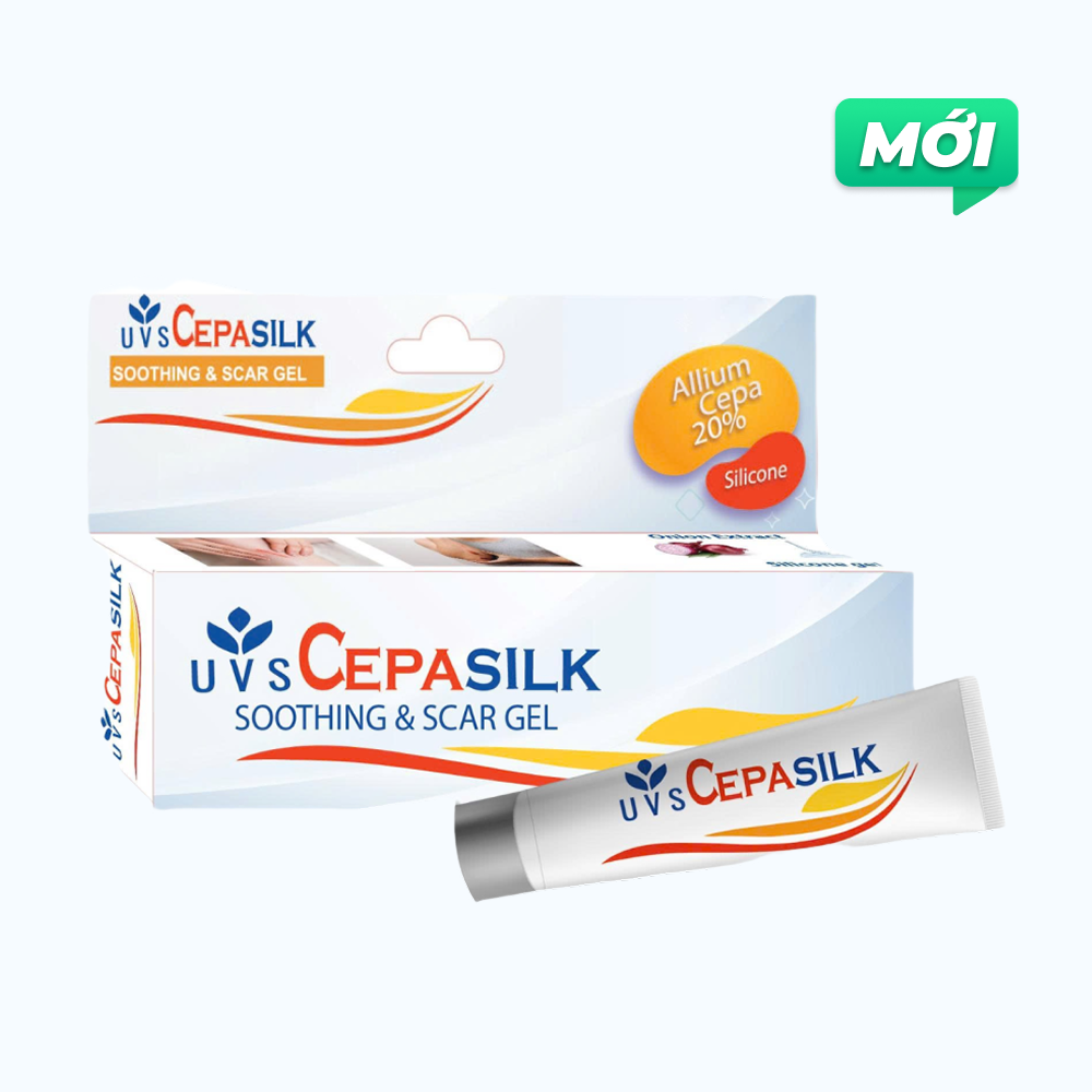 Cepasilk Hỗ Trợ Mờ Sẹo, Giảm Thâm Soothing & Scar Gel 10gr/Tuýp