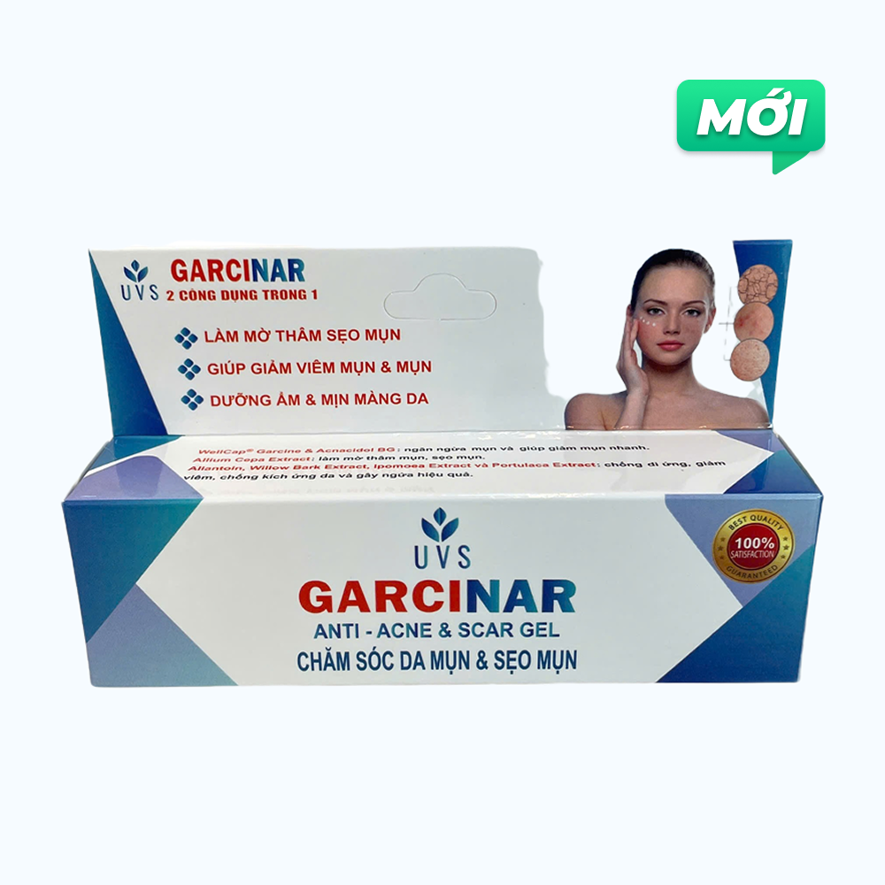 Garcinar Chăm Sóc Da Mụn & Sẹo Mụn Anti Acne & Scar Gel 10gr/Tuýp