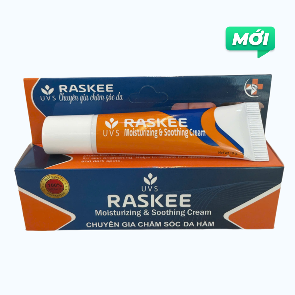 Raskee Chăm Sóc Da Bị Mẫn Ngứa, Làm Dịu, Dưỡng Ẩm Da Moisturizing & Soothing Cream 10gr/Tuýp