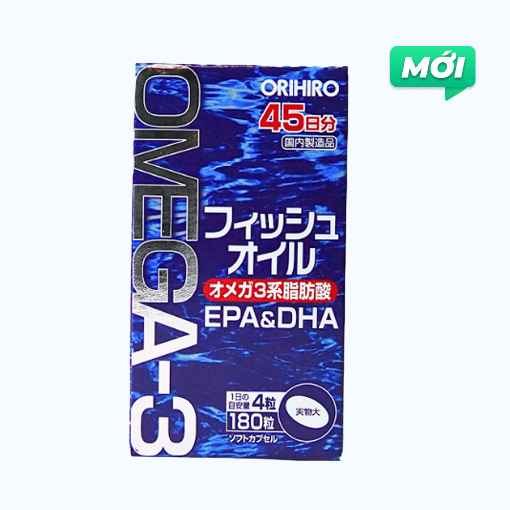 Thực phẩm bảo vệ sức khỏe Orihiro Fish Oil (Bổ Sung Omega 3 Hỗ Trợ Não Bộ Và Thị Lực)