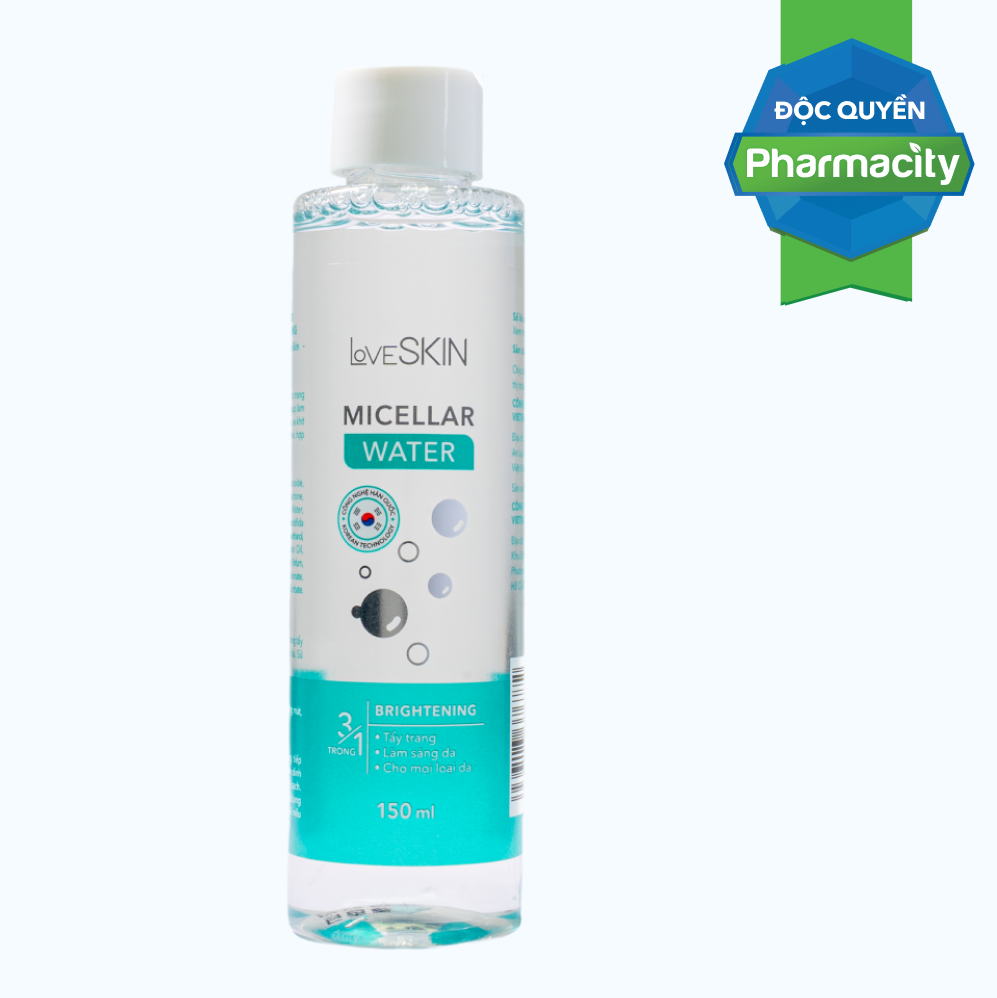 Nước tẩy trang LoveSkin Micellar Water Brightening làm sáng da (chai 150ml)