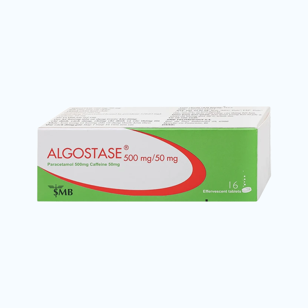 Thuốc Algostase 500mg/50mg SMB điều trị đau (16 viên)