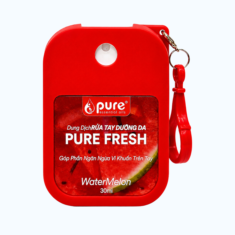 Xịt rửa tay PURE FRESH WaterMelon hương dưa hấu tươi mát (Chai 30ml)