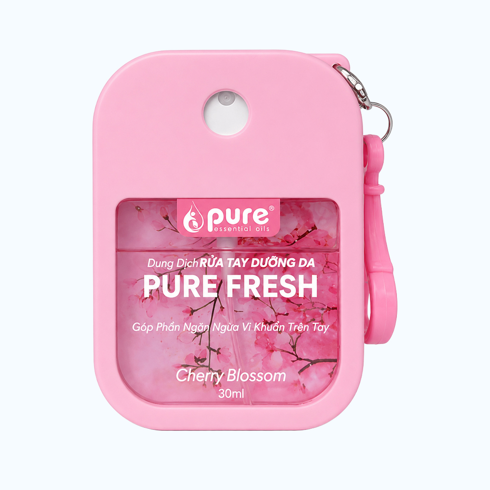 Xịt rửa tay Pure Fresh hương Cherry Blossom làm sạch tay (30ml)