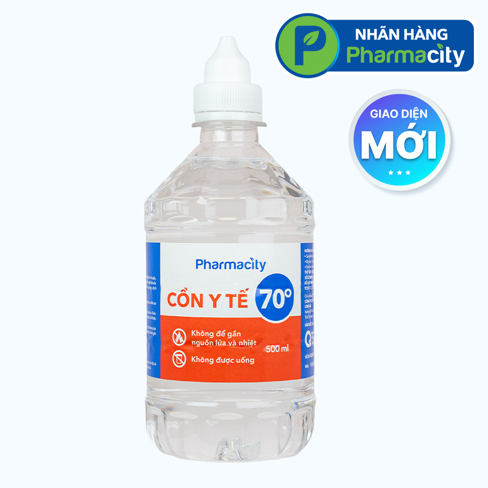Cồn Y Tế 70 độ Pharmacity (500ml) - Mới