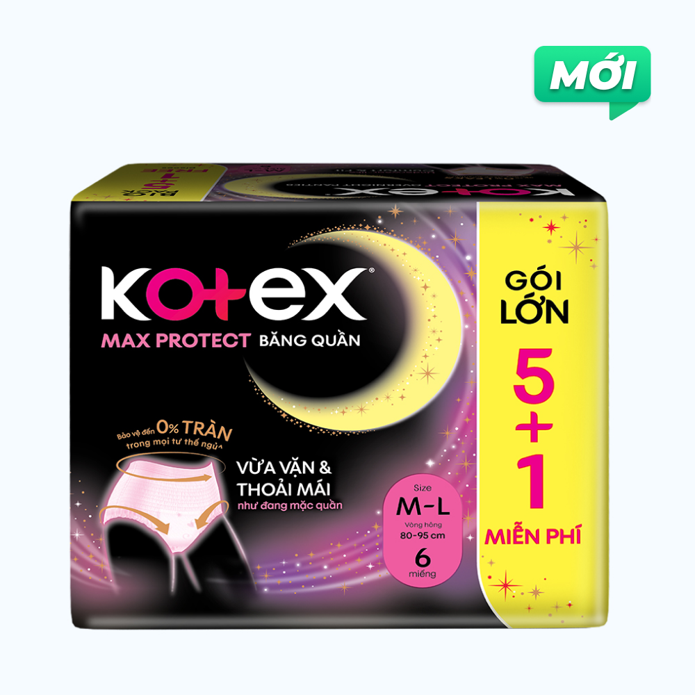 Kotex BVS Dạng Quần MaxProtect size M/L 5M