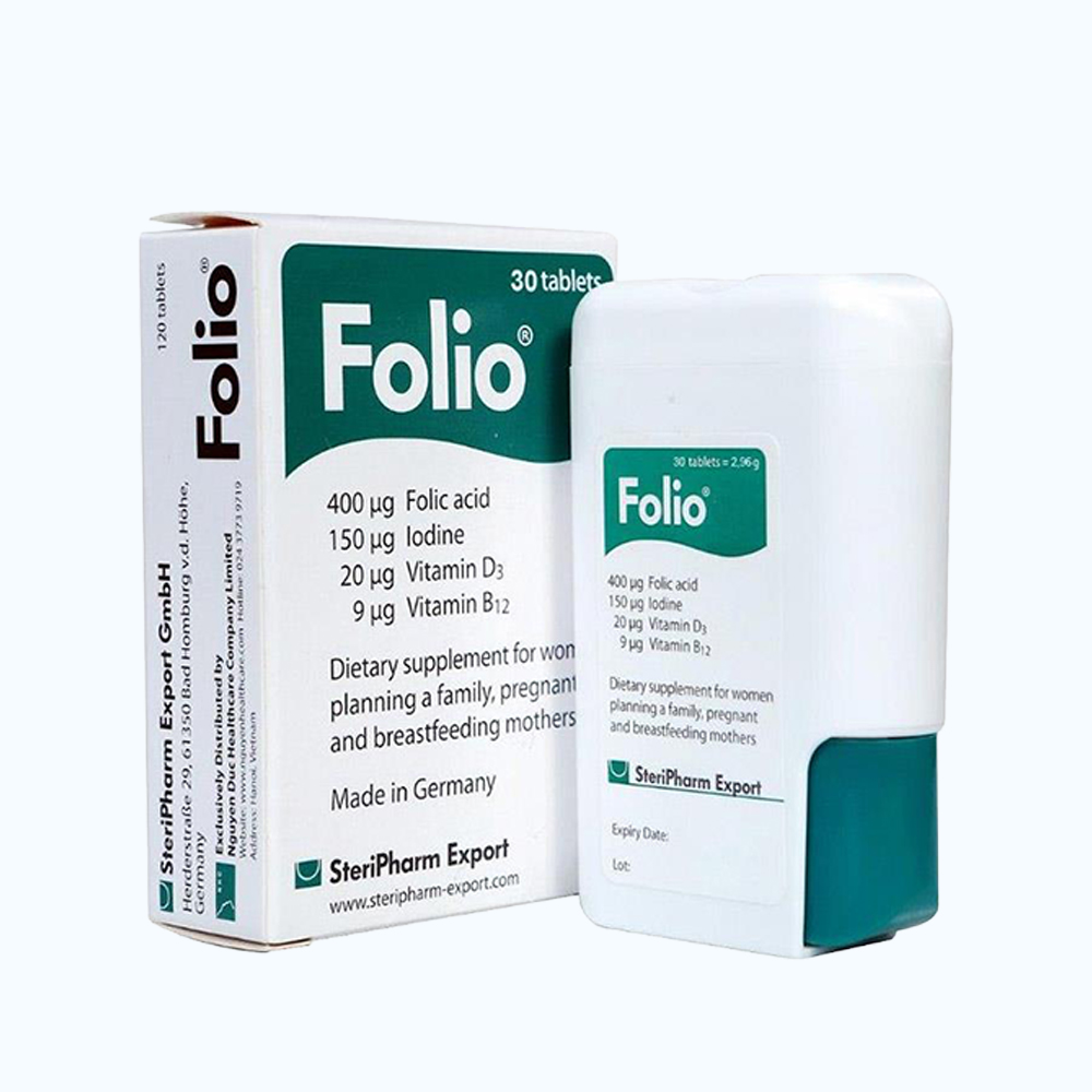 Folio 400 µg SteriPharm (Hộp x 30 viên)