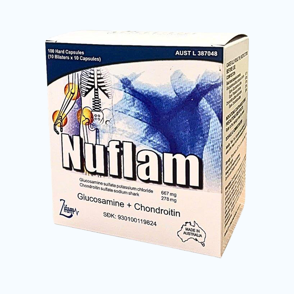 Nuflam Contract Pharmacal (Hộp 10 vỉ x 10 viên)