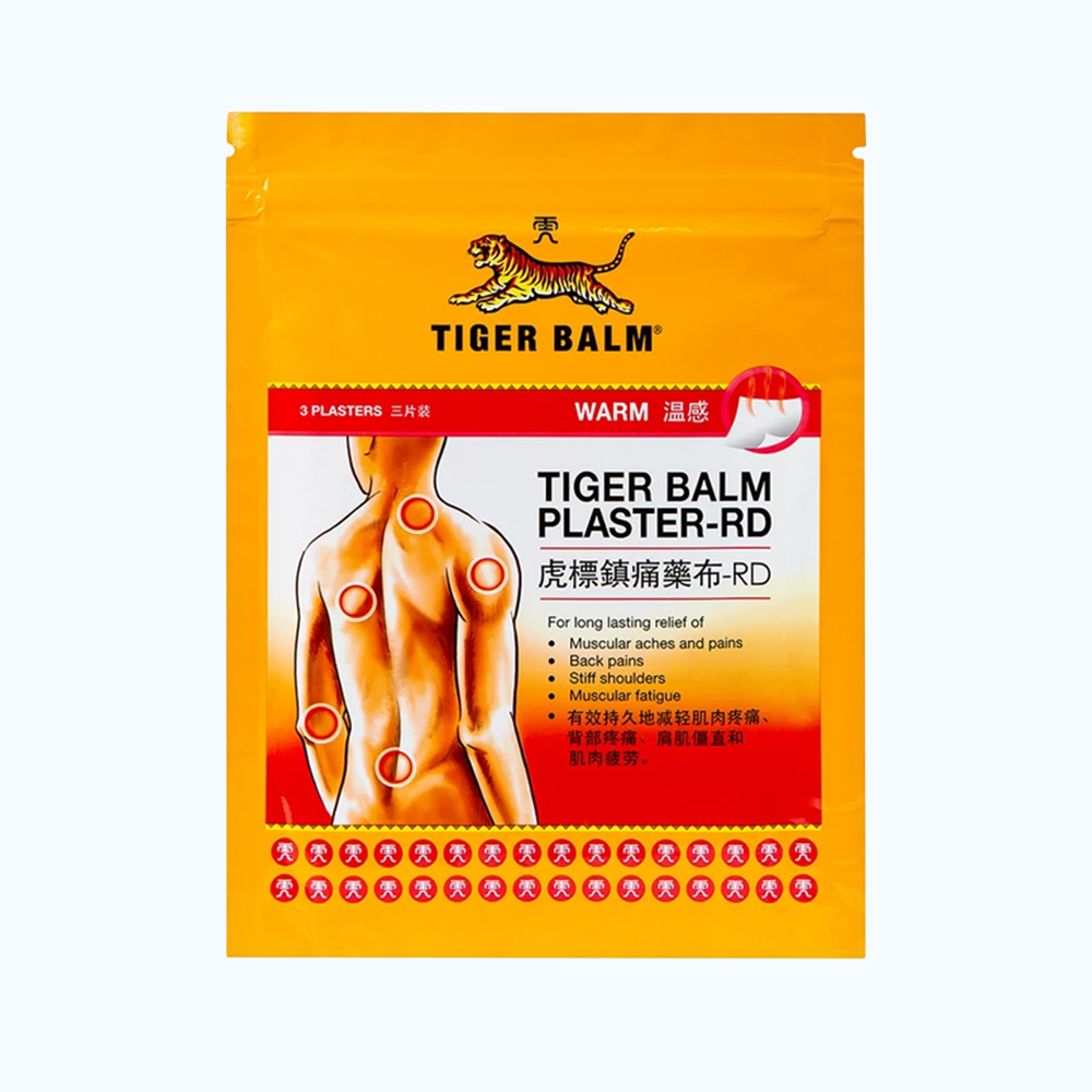 Tiger Balm Plaster Cool (10cm x 14cm) (Hộp 12 Túi x 3 Miếng)