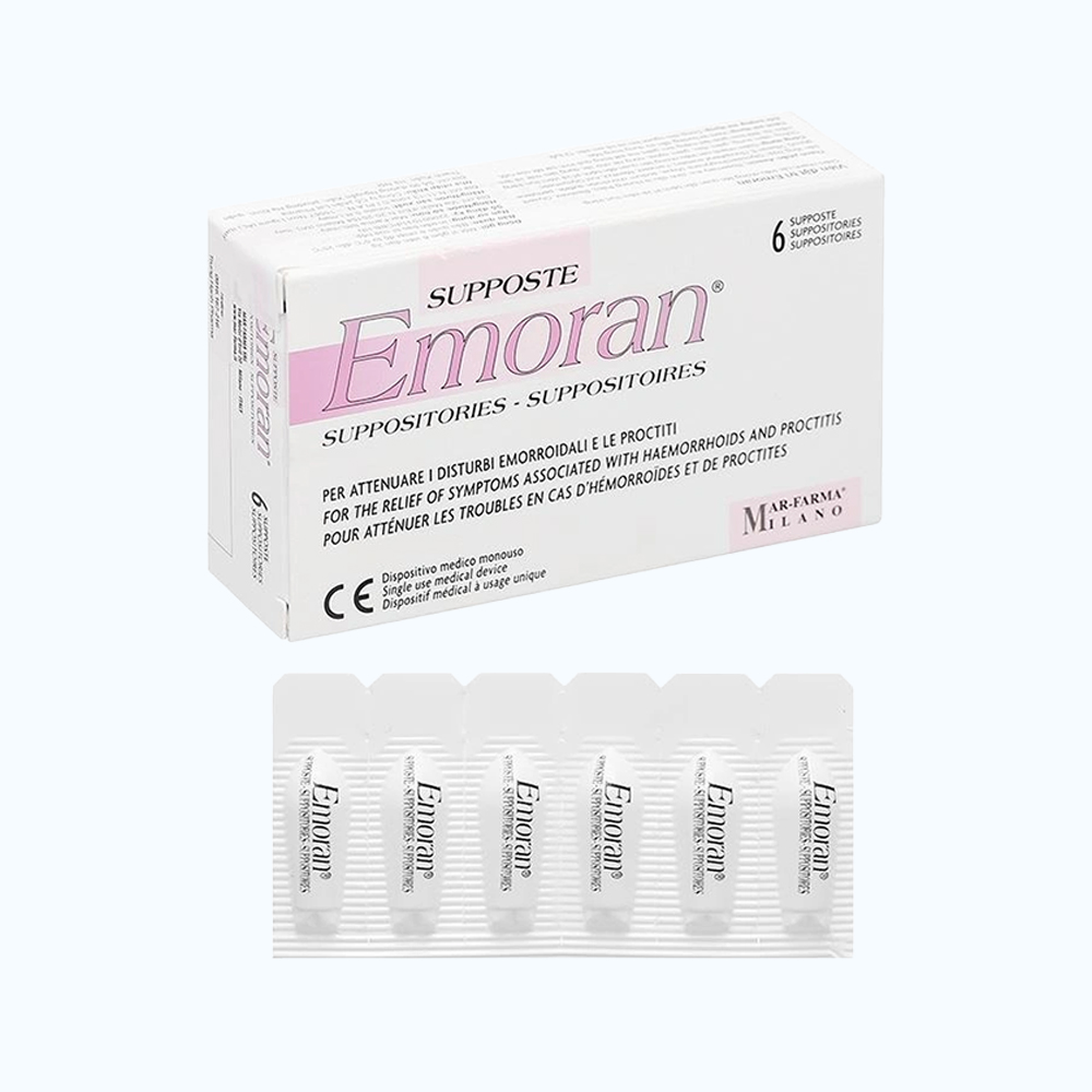 Viên Đặt Emoran Mar-Farma (Hộp 6 viên)