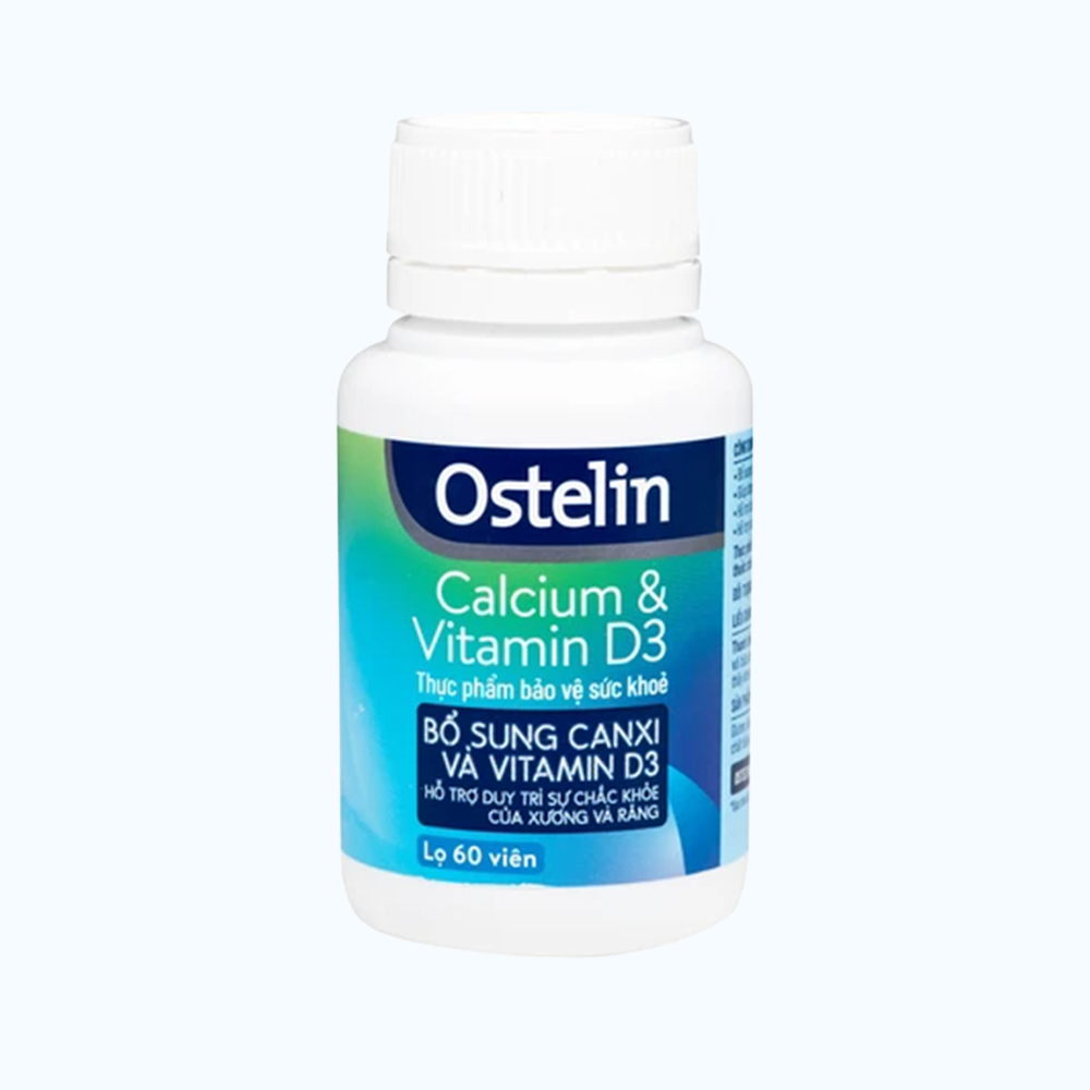Ostelin Calcium & Vitamin D3 (Lọ 60 Viên)