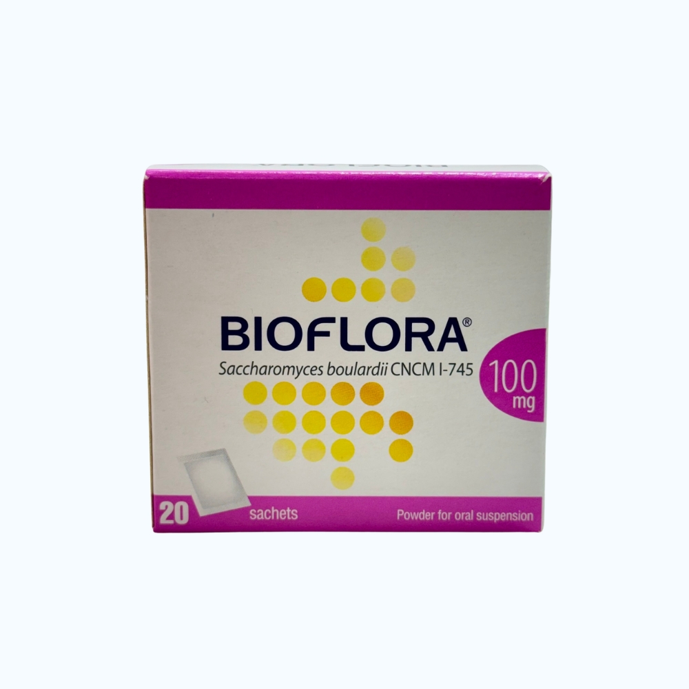 Bột pha uống Bioflora 100mg điều trị tiêu chảy cấp (hộp 20 gói)