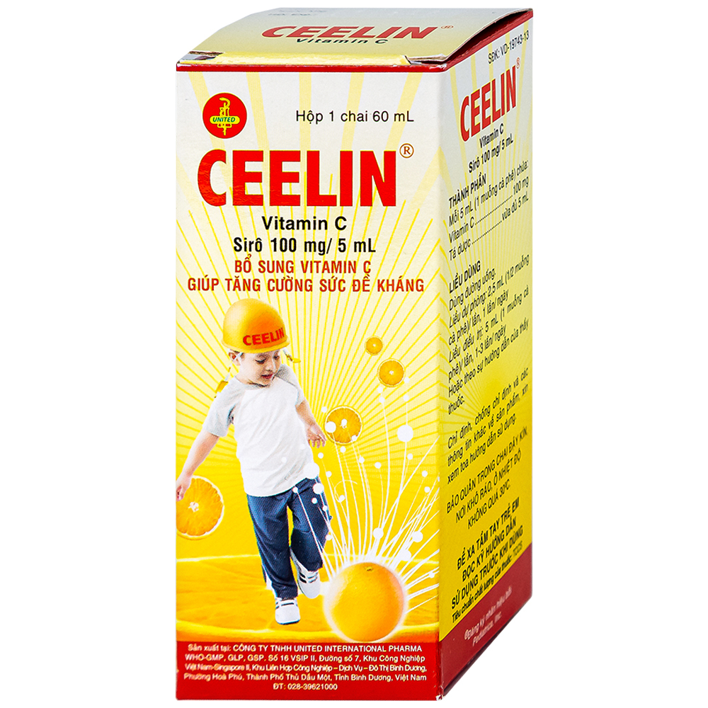 Siro Ceelin phòng và trị thiếu vitamin C (chai 60ml)