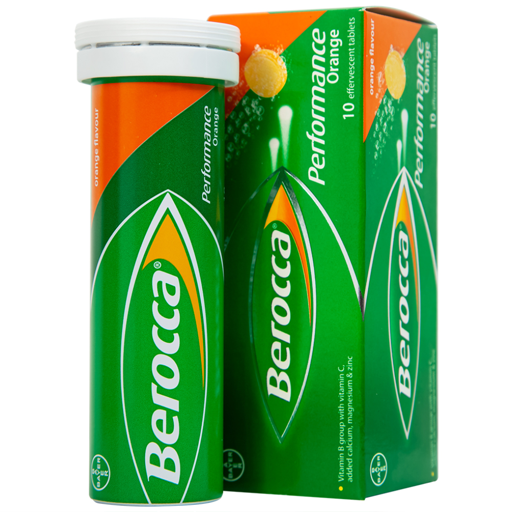 Viên sủi Berocca Performance bổ sung vitamin và khoáng chất (10 viên)