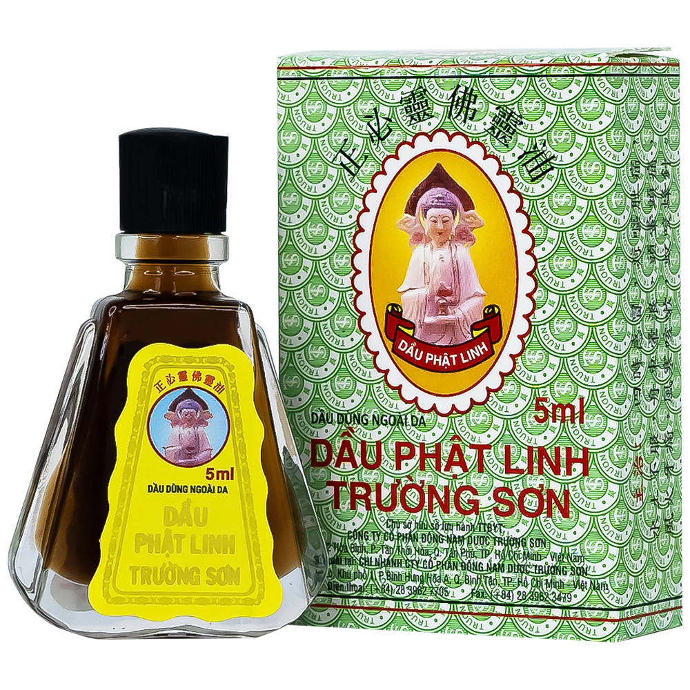 Dầu gió Phật Linh Trường Sơn 5ml giúp đau nhức, sổ mũi, chóng mặt