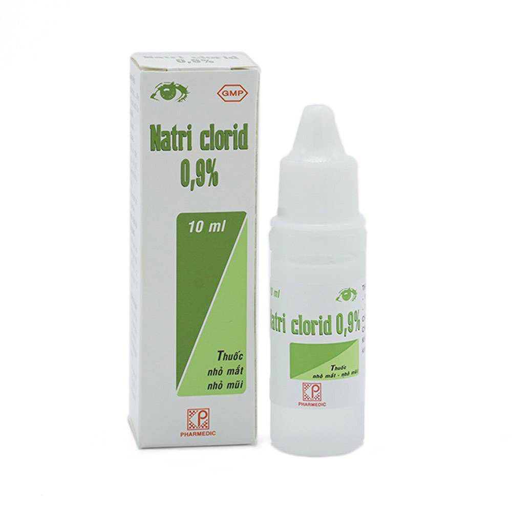 Natri Clorid Pharmedic hỗ trợ rửa mắt, rửa mũi, phụ trị nghẹt mũi, sổ mũi
