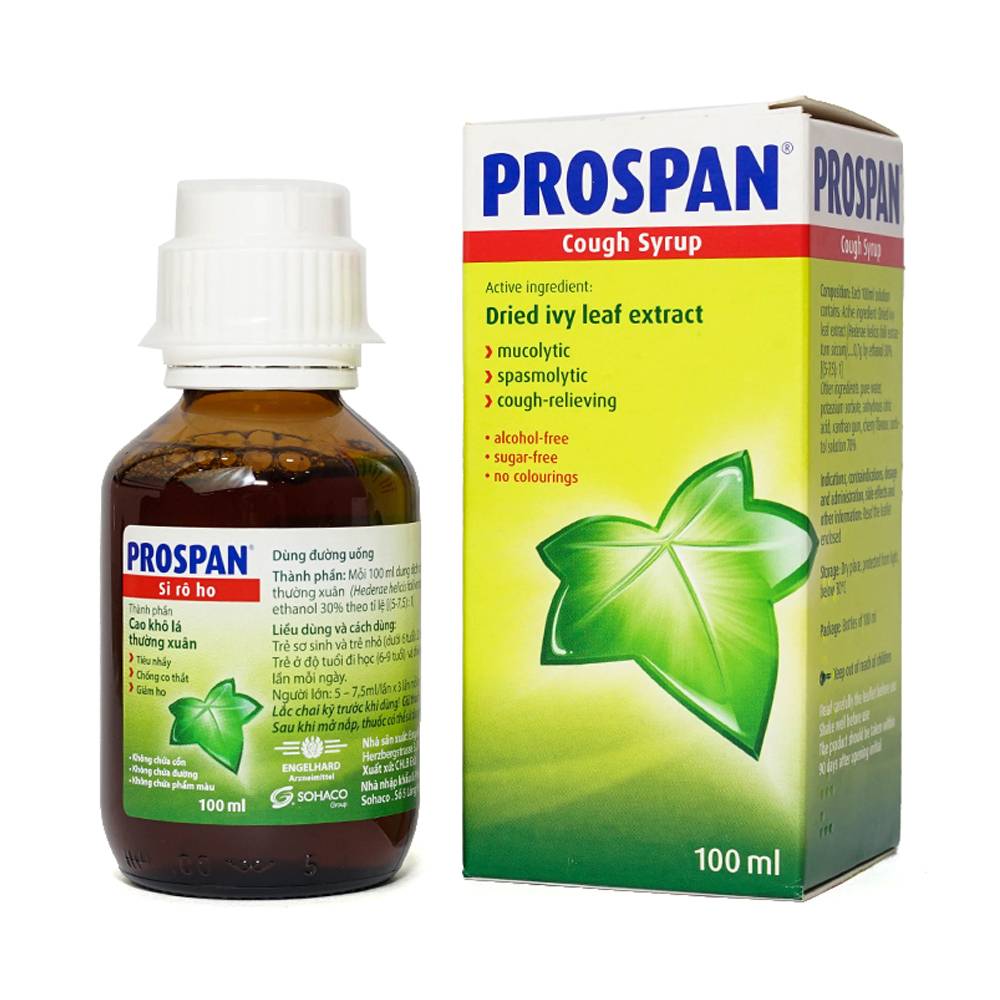 Prospan Siro: Trị ho thảo dược (Chai 100ml)