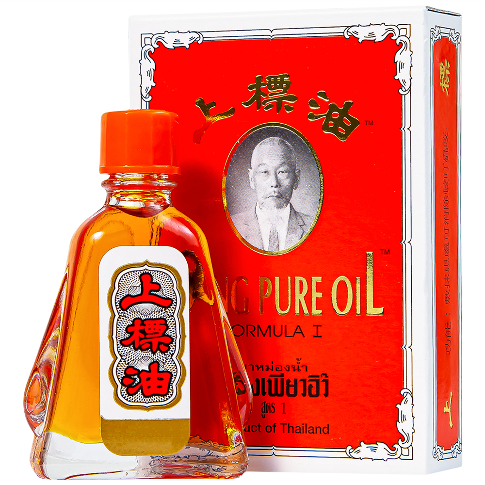 Dầu Siang Pure Oil giảm cảm lạnh, nhức đầu, chóng mặt, ngạt mũi (chai 7ml)
