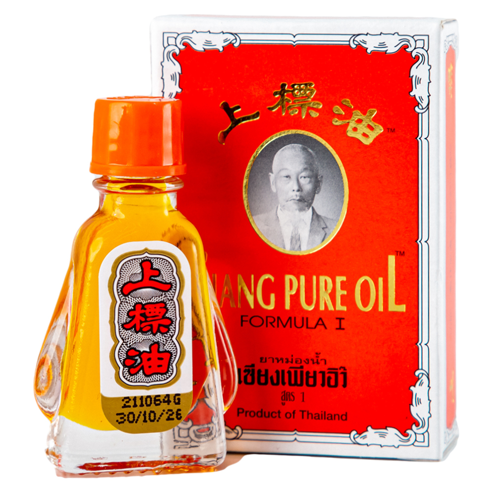 Dầu gió Siang Pure Oil 3cc giảm nhức đầu, chóng mặt, ngạt mũi (chai 3ml)