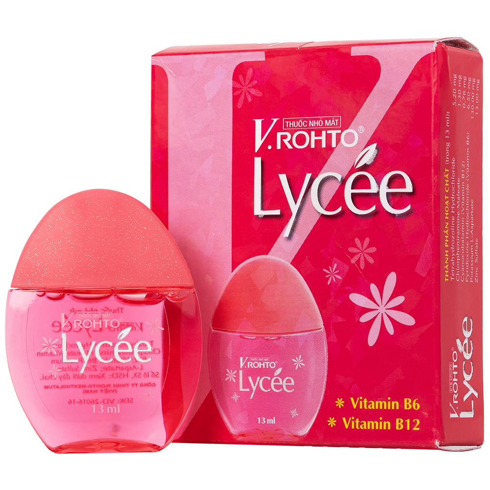 Thuốc nhỏ mắt VRohto Lycee điều trị mỏi mắt, đỏ mắt, ngứa mắt (chai 13ml)