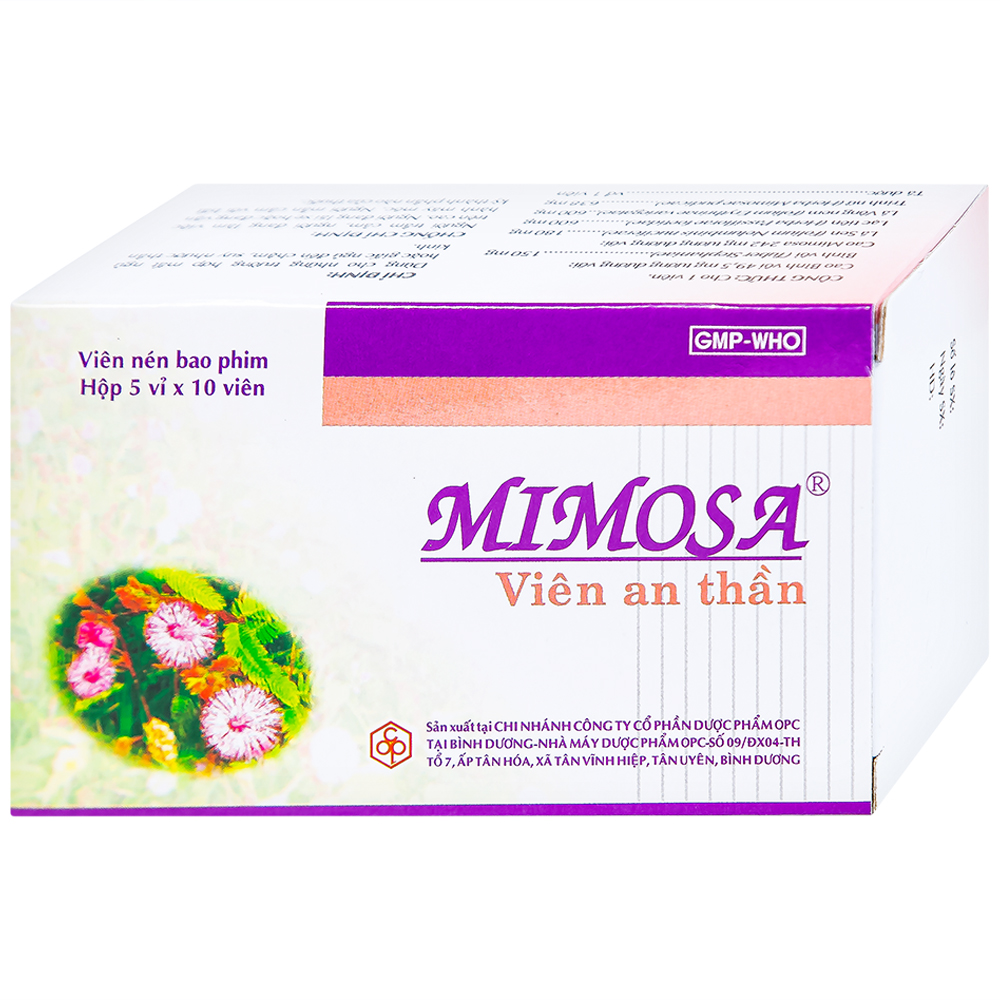Thuốc Mimosa hỗ trợ cải thiện mất ngủ suy nhược thần kinh (hộp 50 viên)