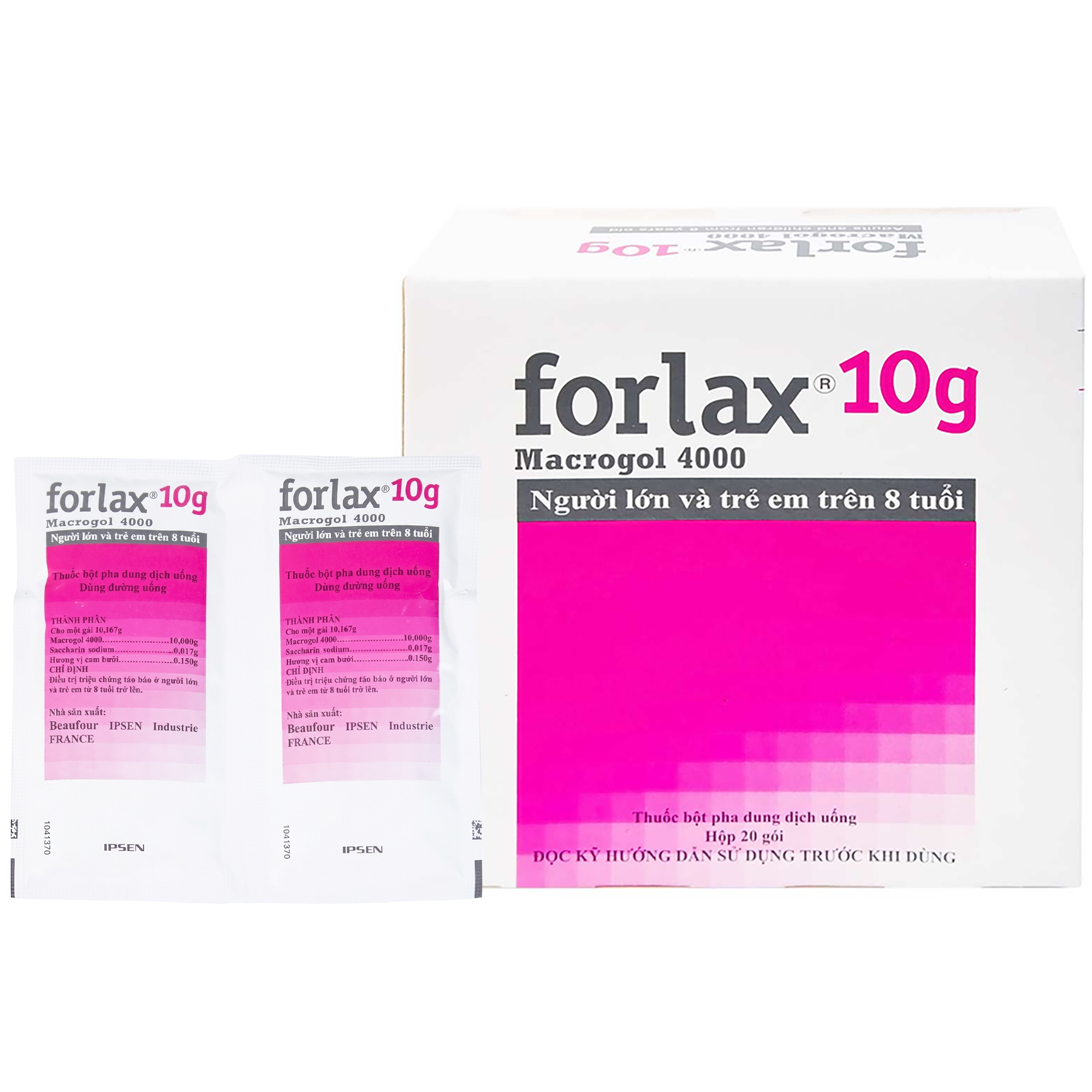 Bột Forlax điều trị triệu chứng táo bón (Hộp 10gói x 10g)
