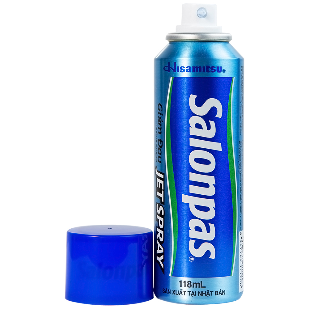 Thuốc xịt ngoài da Salonpas giảm đau, kháng viêm do căng cơ, bong gân (chai 118ml)