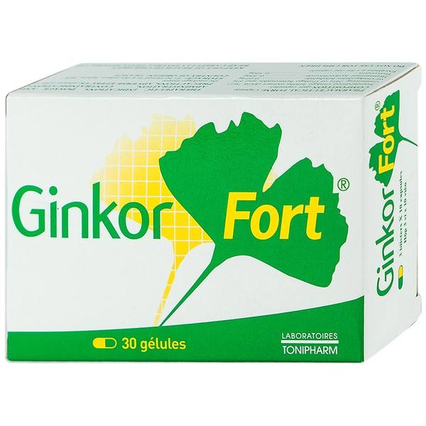 Thuốc Ginkor Fort (hộp 30 viên) điều trị trĩ, suy giãn tĩnh mạch