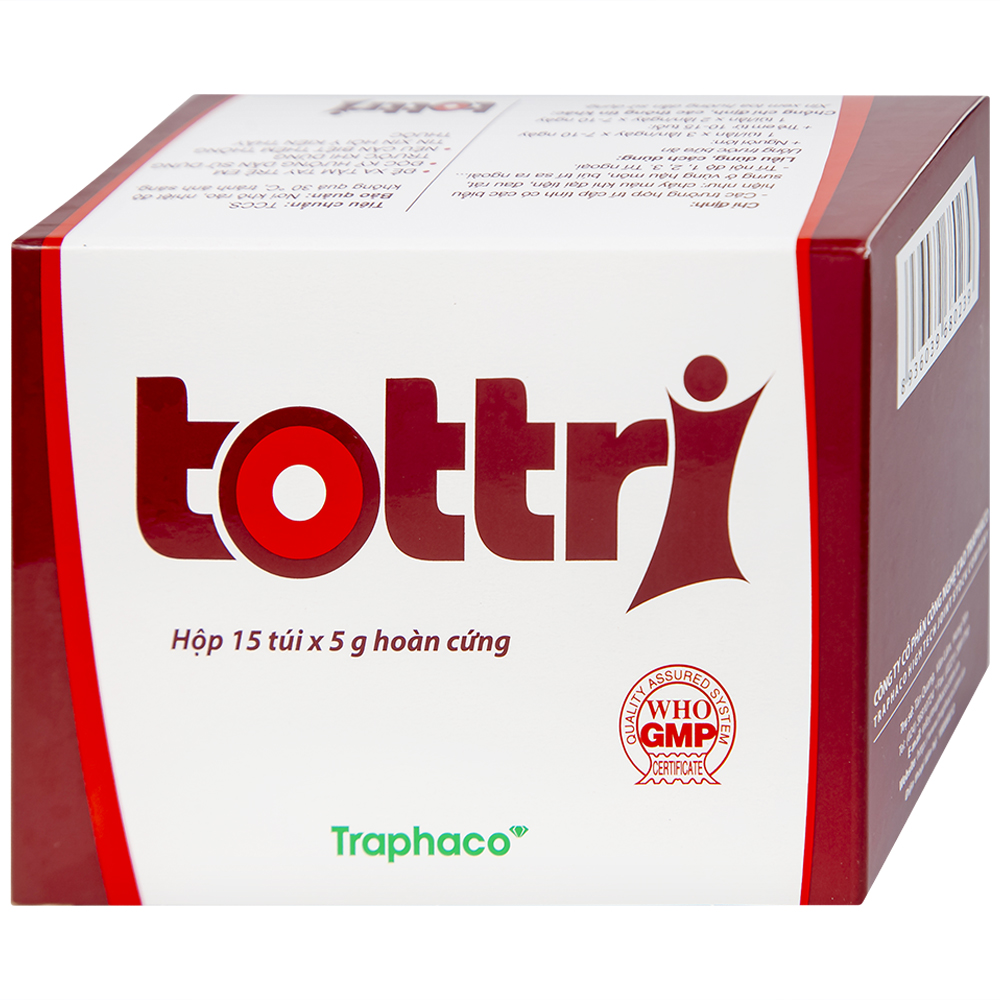 Viên hoàn cứng Tottri (hộp 15 túi) điều trị và phòng ngừa bệnh trĩ