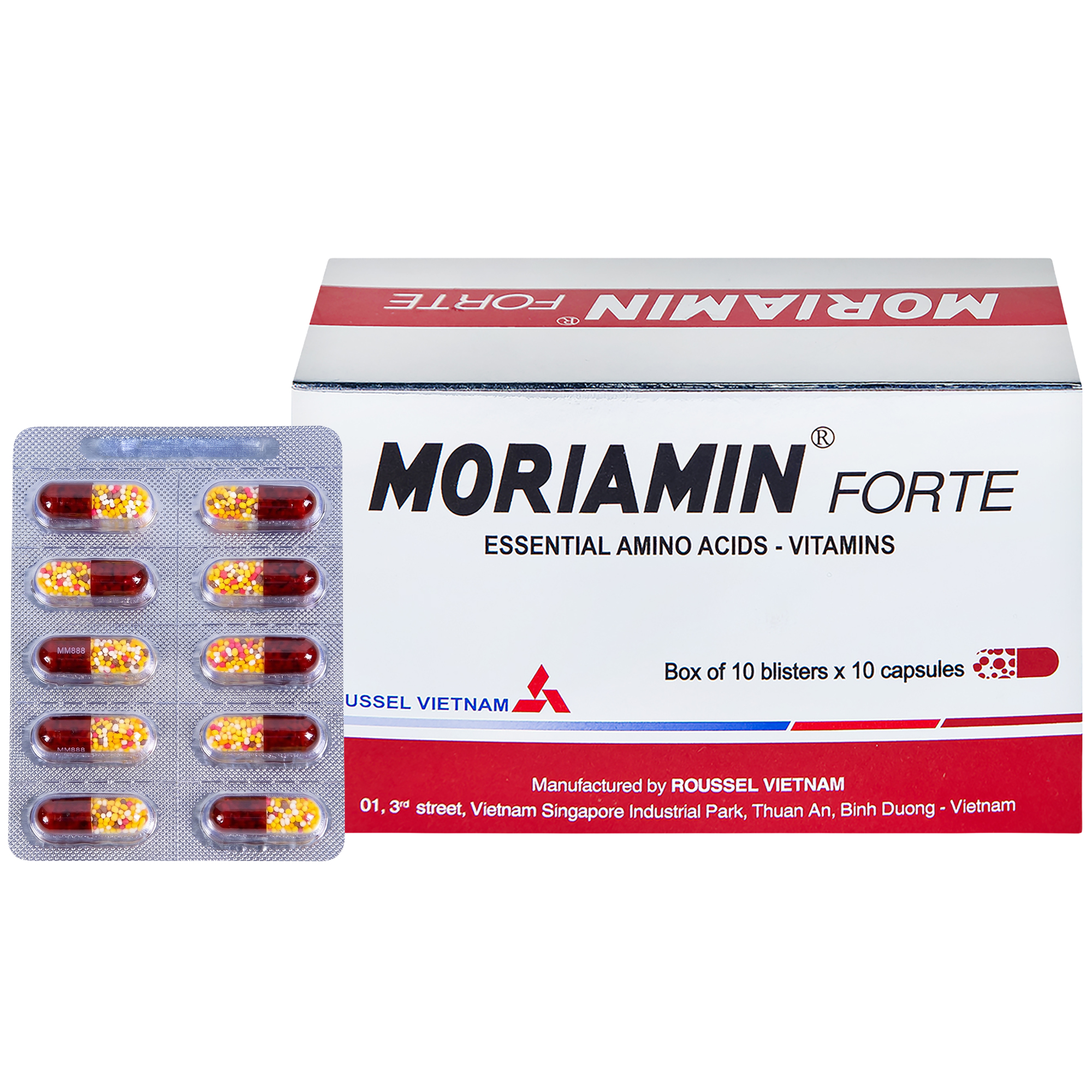 Moriamin Forte thuốc duy trì và phục hồi sức khỏe (10 vỉ x 10 viên)