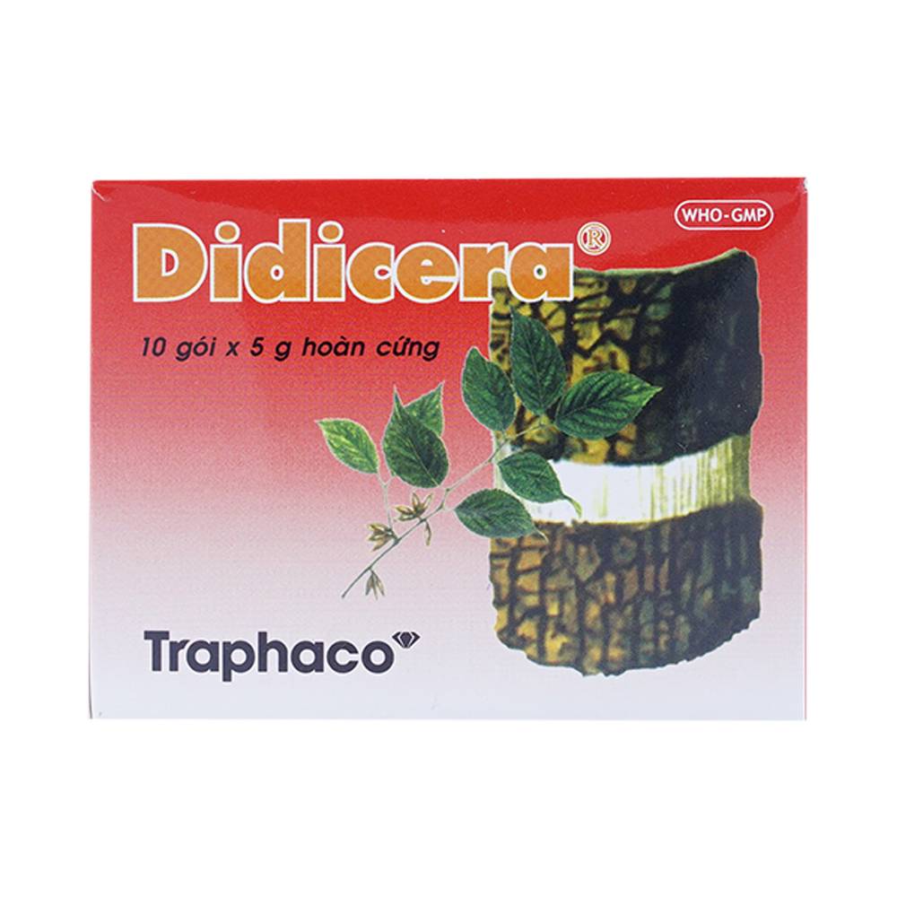 Viên hoàn cứng Didicera điều trị đau thần kinh tọa đau vai gáy (hộp 10 gói)