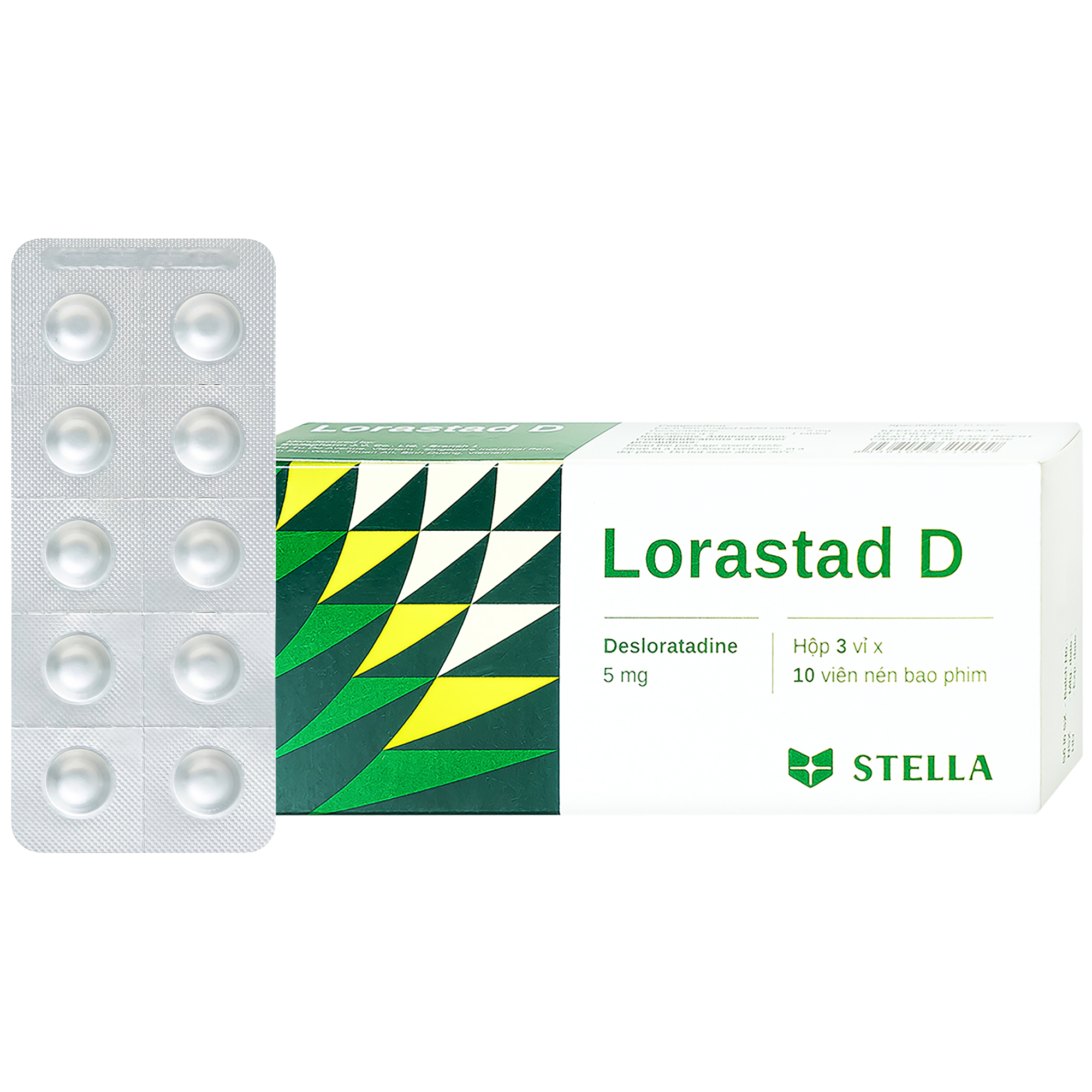 Lorastad D 5mg giảm triệu chứng viêm mũi dị ứng, mày đay
