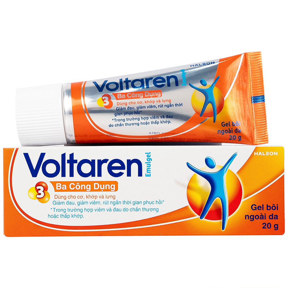 Gel bôi Voltaren Emulgel - Thuốc trị đau khớp, đau cơ, kháng viêm 20g (Tuýp)
