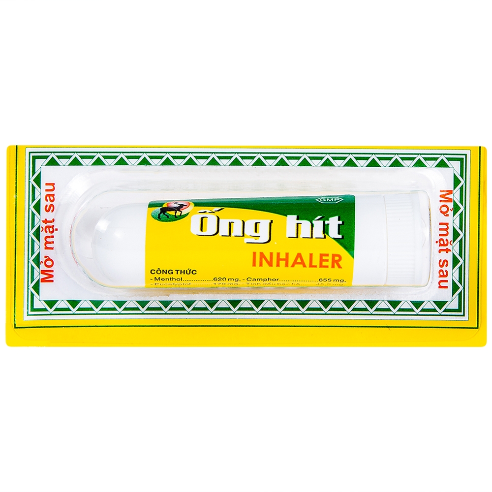 Ống hít Inhaler PMD (1 vỉ x 5 ống) giảm triệu chứng nghẹt mũi, sổ mũi nhanh