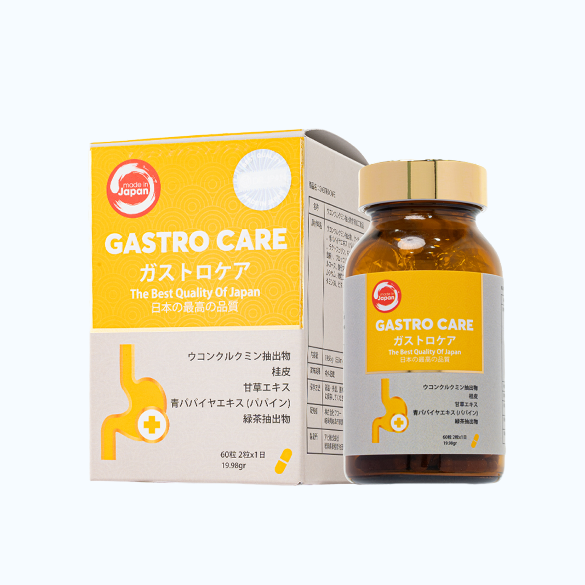 TPBVSK GASTRO CARE Hỗ Trợ Cải Thiện Đầy Bụng, Đau Vùng Thượng Vị (Hộp 60 viên)