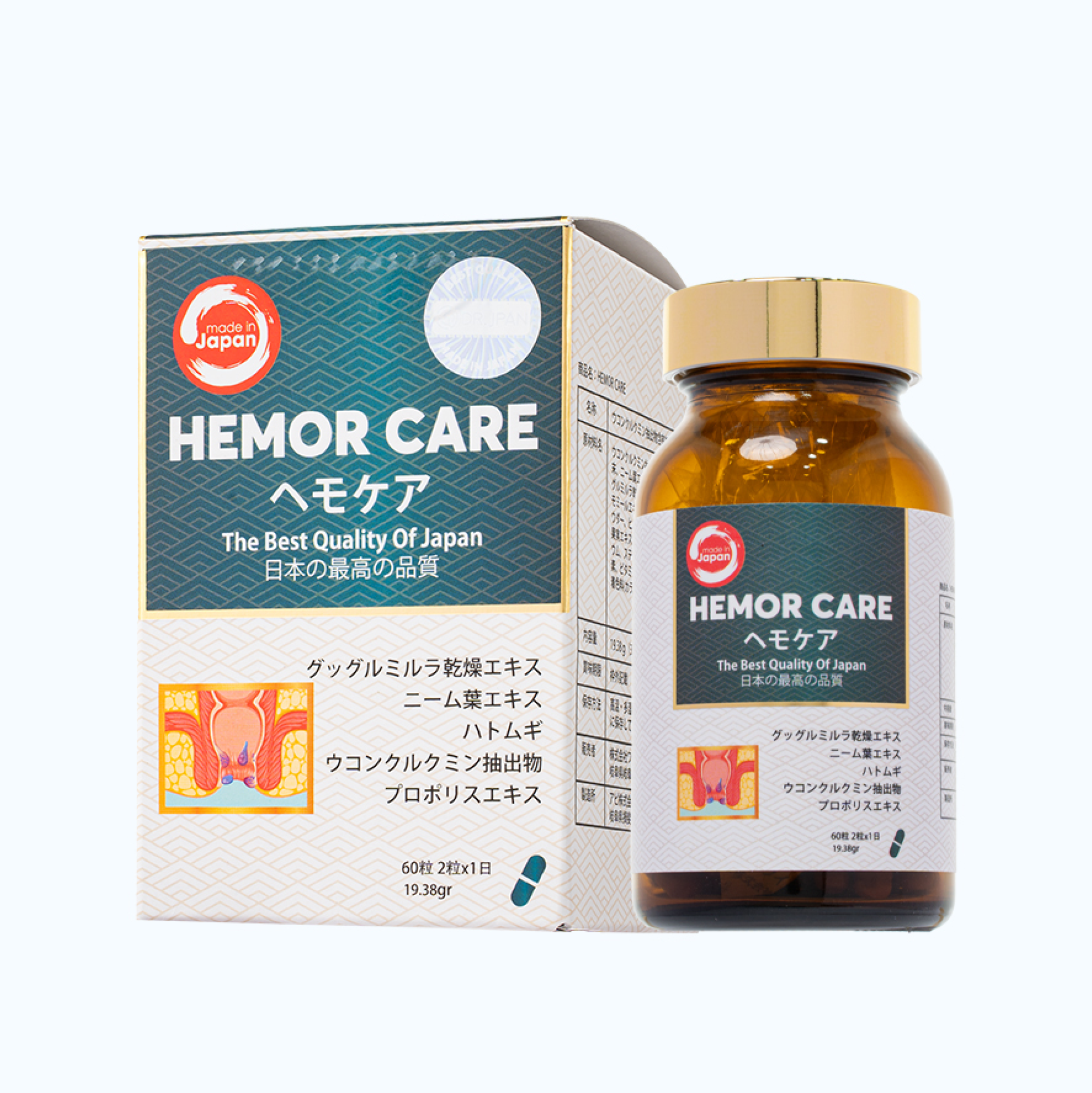 TPBVSK HEMOR CARE Hỗ Trợ Cải Thiện Tình Trạng Đại Tiện Đau Và Chảy Máu Hậu Môn Do Trĩ (Hộp 60 viên)
