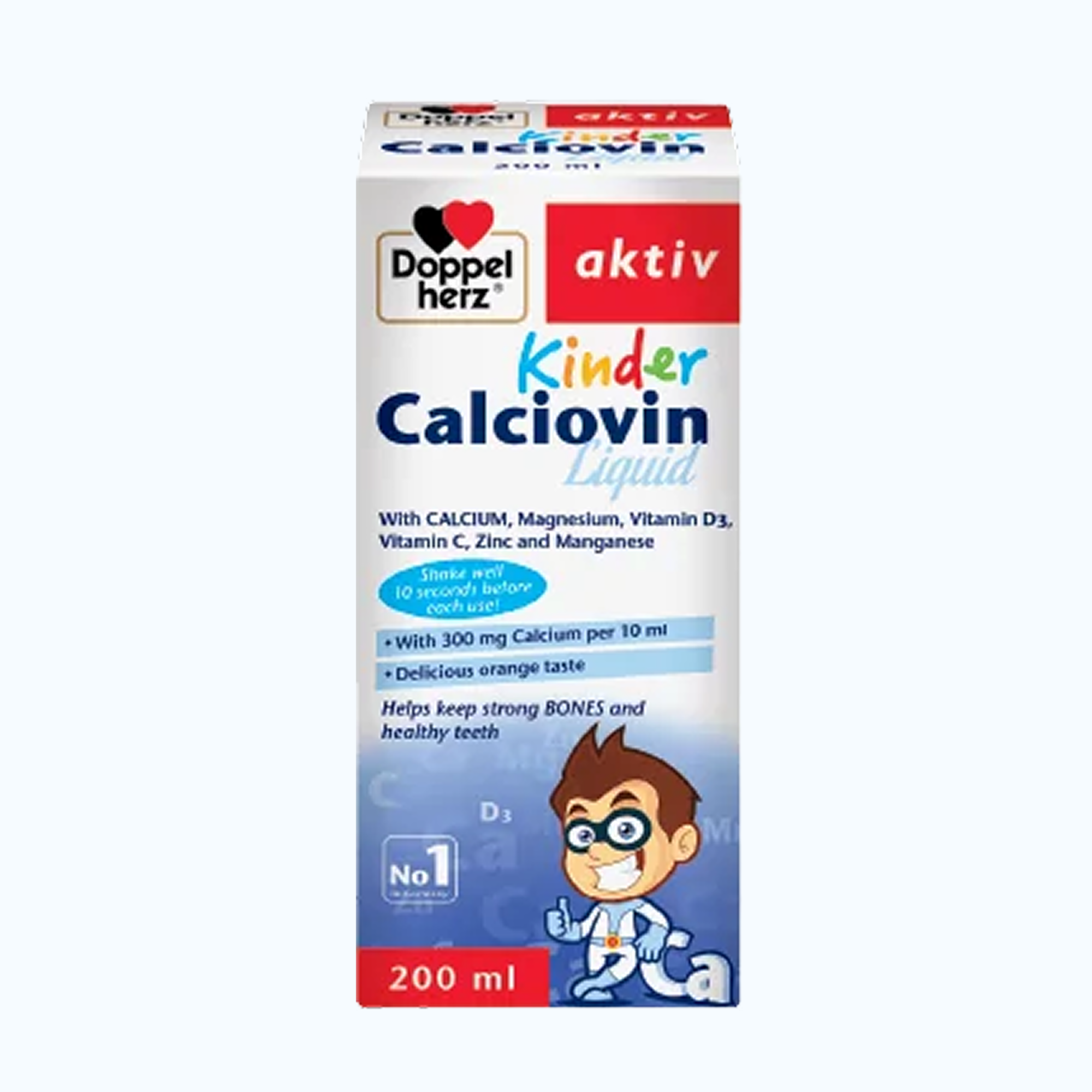 DOPPELHERZ Aktiv Calciovin Hỗ Trợ Xương Chắc Khỏe Cho Bé (Chai 200ml)