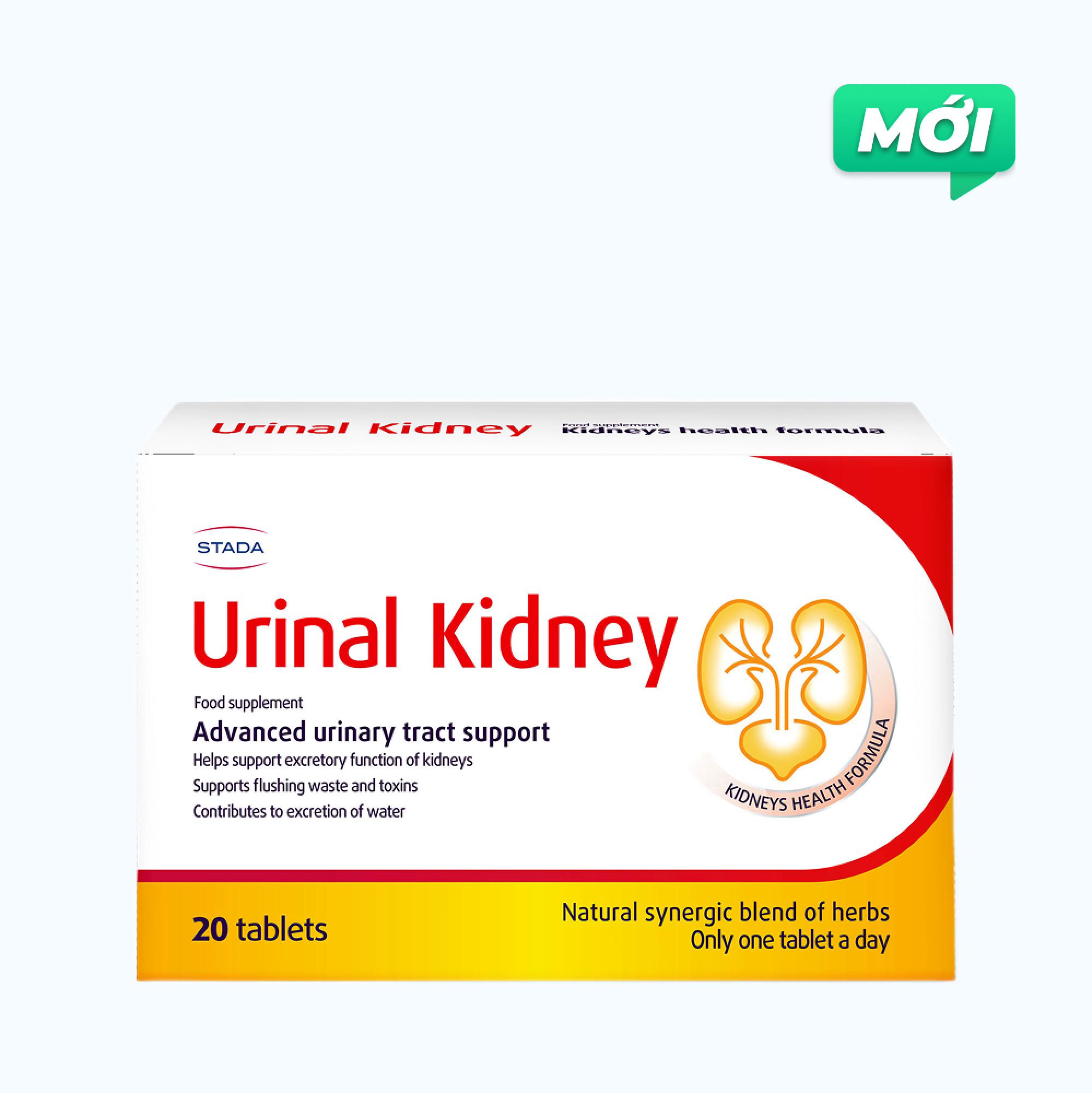 Stada Urinal Kidney tăng cường đào thải qua đường tiết niệu (Hộp 20 viên)