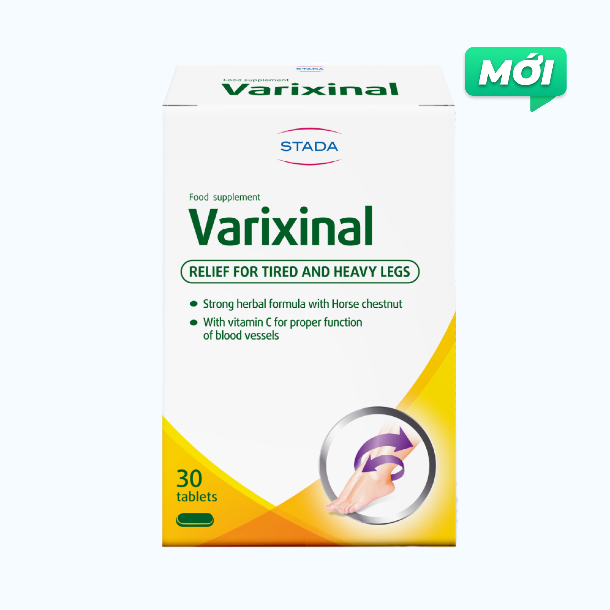 Thuốc Varixinal trị suy giãn tĩnh mạch chân (Hộp 30 viên)