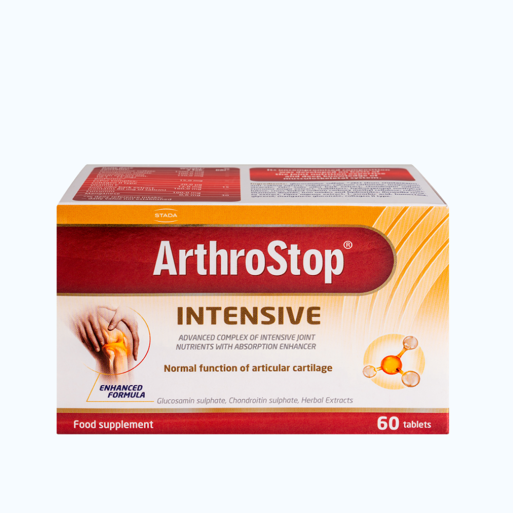 Thuốc Stada Arthrostop Intensive giảm nguy cơ thái hóa khớp (Hộp 60 viên)