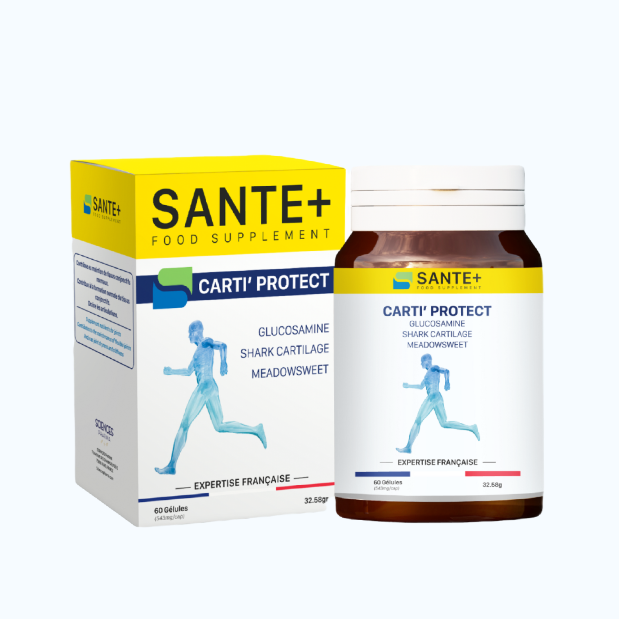 TPBVSK SANTE+ Carti' Protect Hỗ Trợ Khớp Linh Hoạt, Giảm Nguy Cơ Khô Khớp, Cứng Khớp (Hộp 60 Viên)