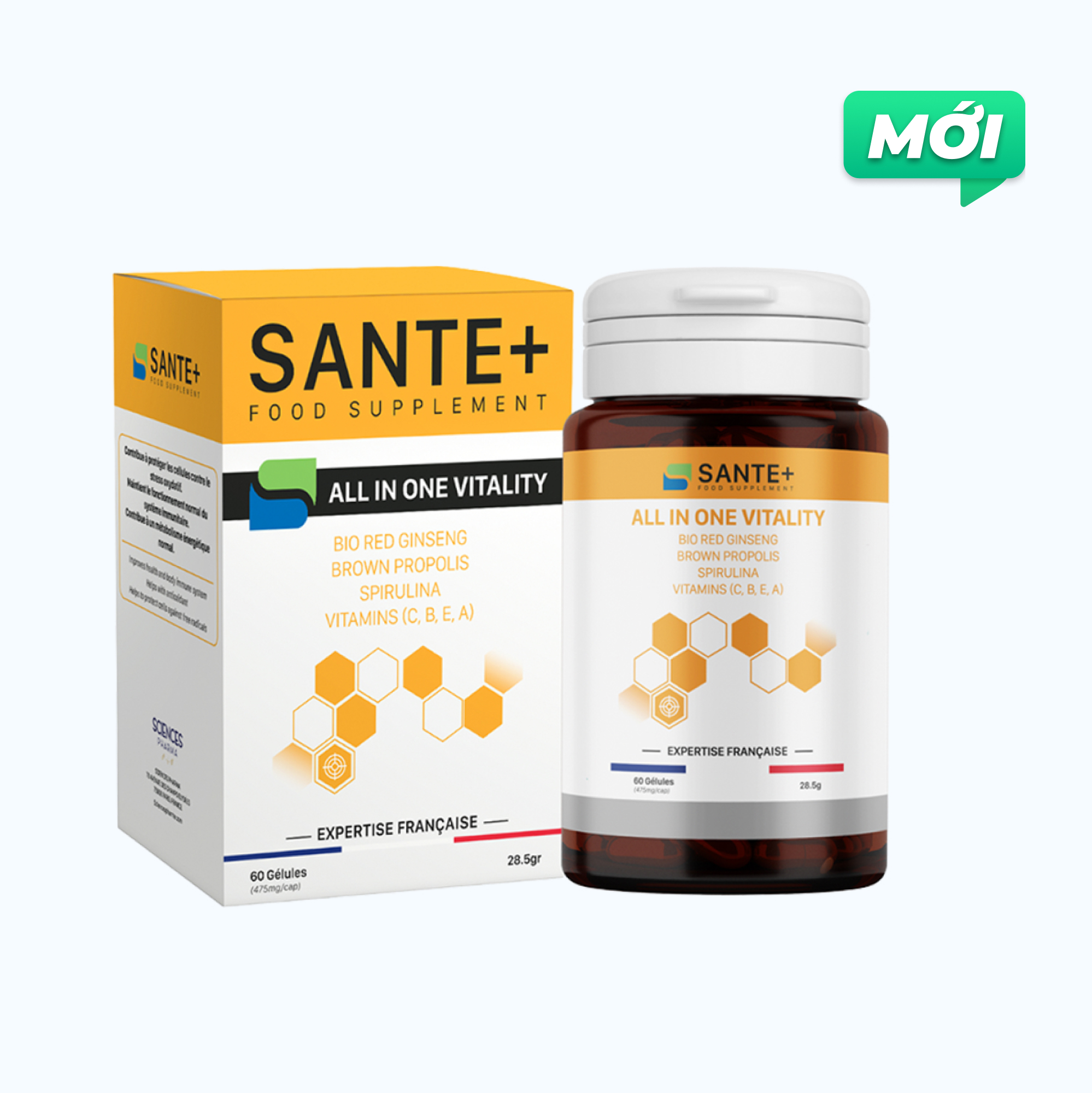 TPBVSK SANTE+ All in One Vitality Hỗ Trợ Chống Oxy Hóa, Giúp Tăng Đề Kháng (Hộp 60 Viên)