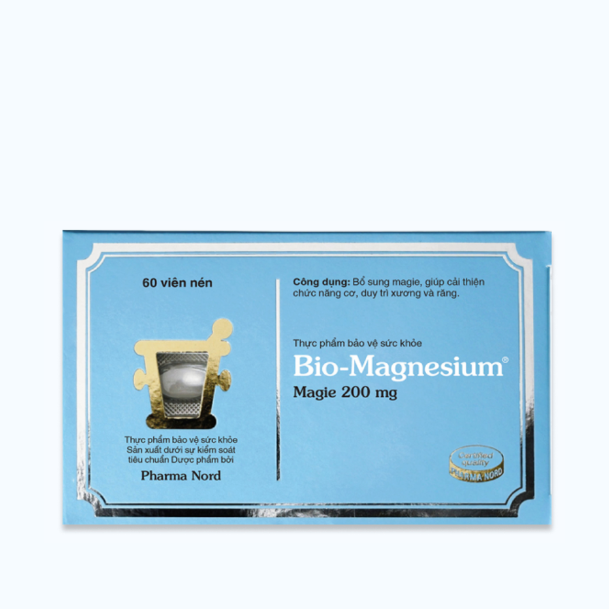 Viên uống Pharma Nord Bio-Magnesium giúp bảo vệ sức khoẻ (Hộp 60 Viên)