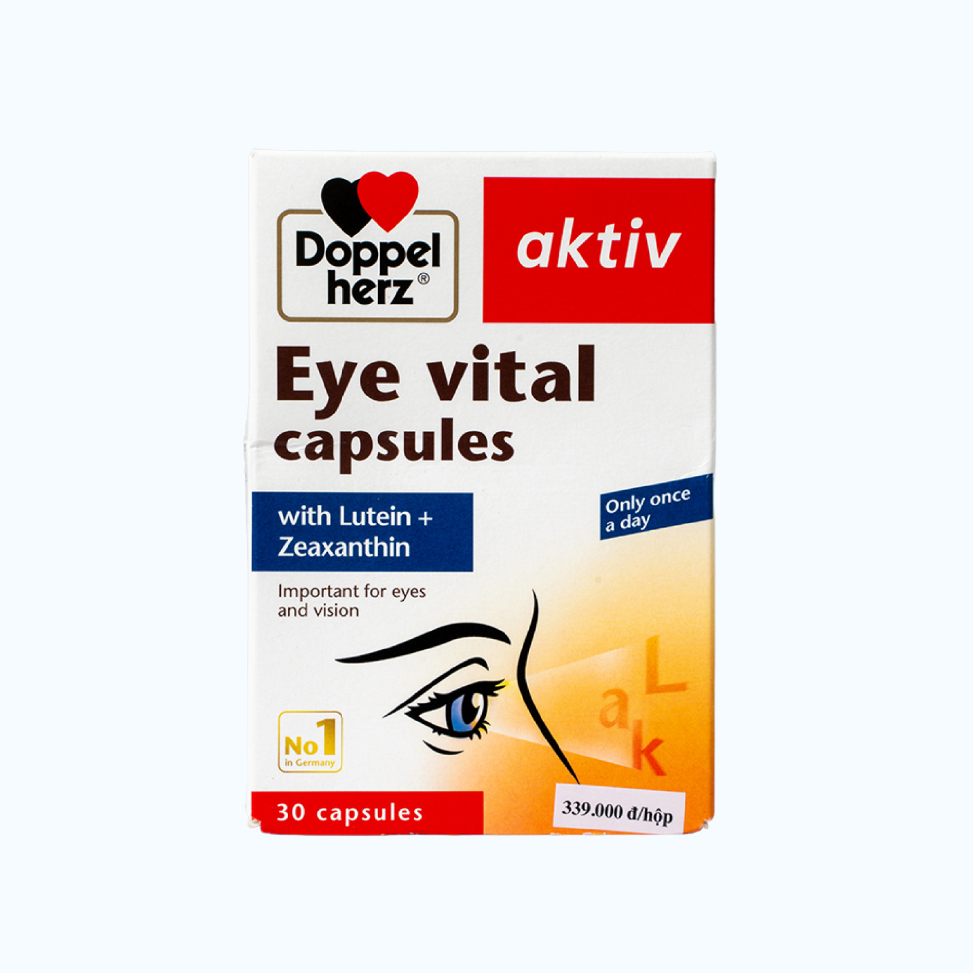 DOPPELHERZ Eye Vital Giúp Tăng Cường Sức Khỏe Cho Mắt (Hộp 30 Viên)