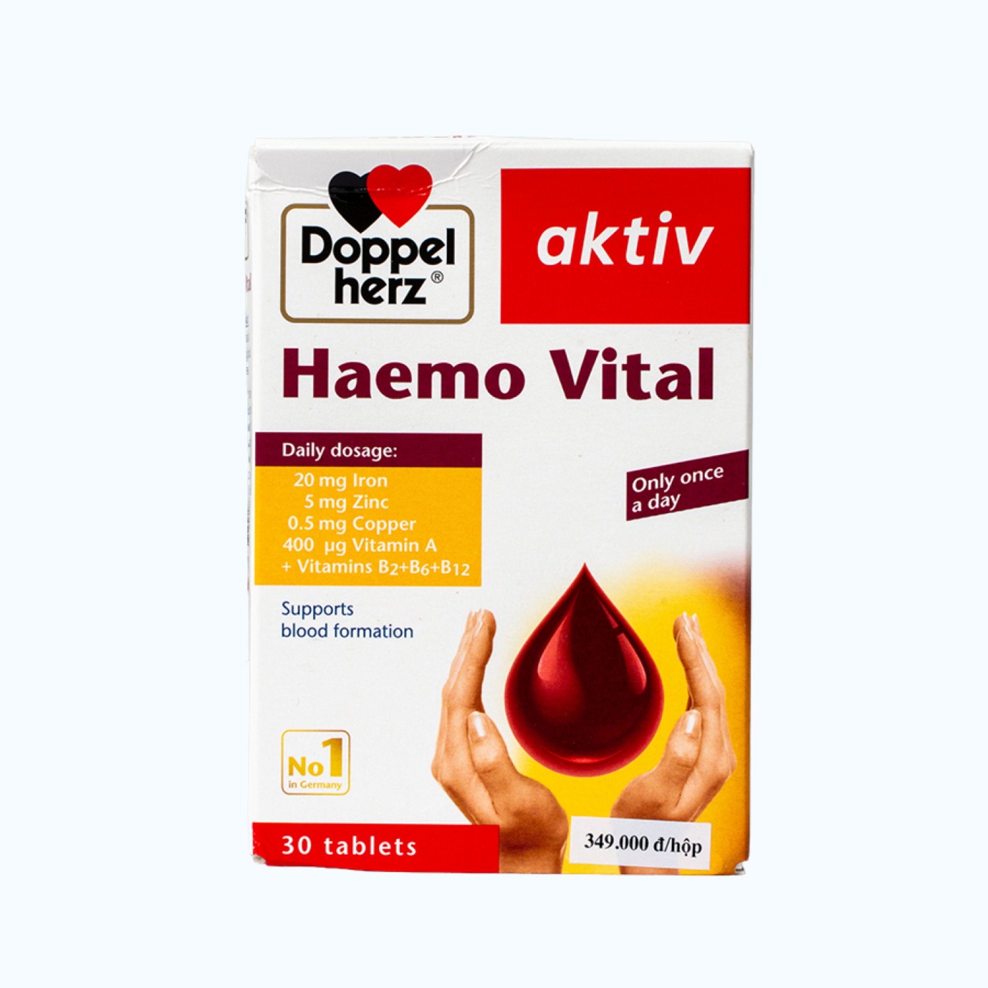 DOPPELHERZ Haemo Vital Bổ Sung Sắt (Hộp 30 Viên)