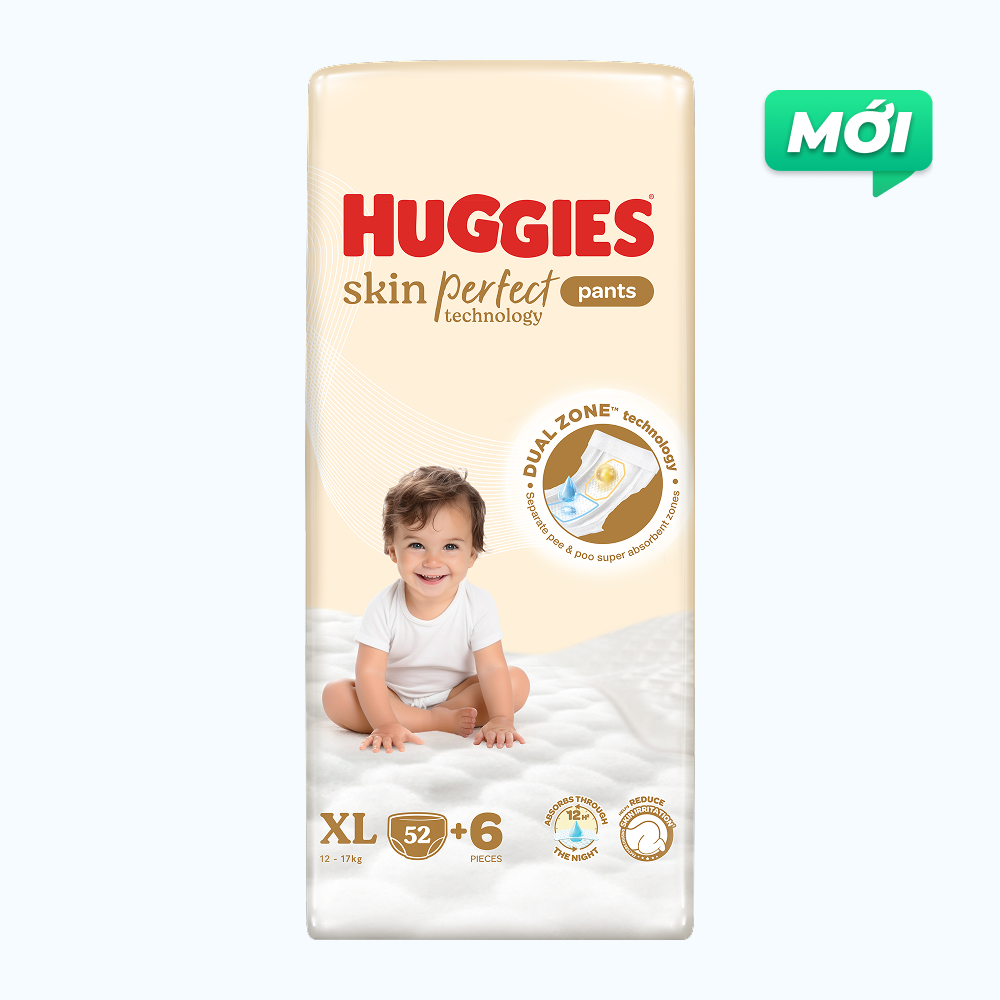 Huggies SkinPerfect Tã Quần Size XL 52 Miếng