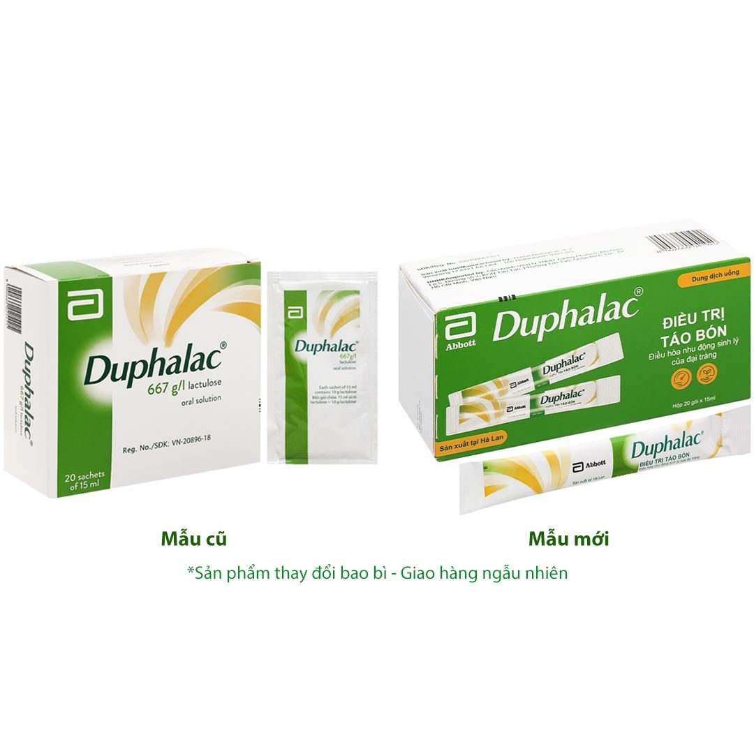 Duphalac trị táo bón, điều hòa nhu động sinh lý đại tràng 667g/l (20 gói x 15ml)
